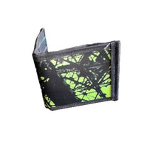 Charger l'image dans la galerie, Portefeuille unisexe - écoresponsable - vert lime et noir