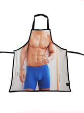 Charger l'image dans la galerie, Tablier drôle de cuisine ou travaux - pour adulte - écoresponsable - homme boxer bleu