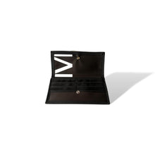 Charger l'image dans la galerie, Portefeuille (GRAND) avec poche de monnaie - écoresponsable - noir texte et logo Montréal rouge
