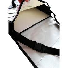 Charger l'image dans la galerie, Sac à bandoulière format grand rose turquoise à formes géométriques