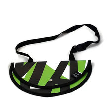 Charger l&#39;image dans la galerie, Sac à bandoulière demi rond vert, lime, blanc et noir