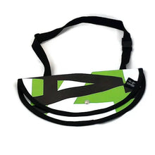 Charger l&#39;image dans la galerie, Sac à bandoulière demi rond vert, lime, blanc et noir