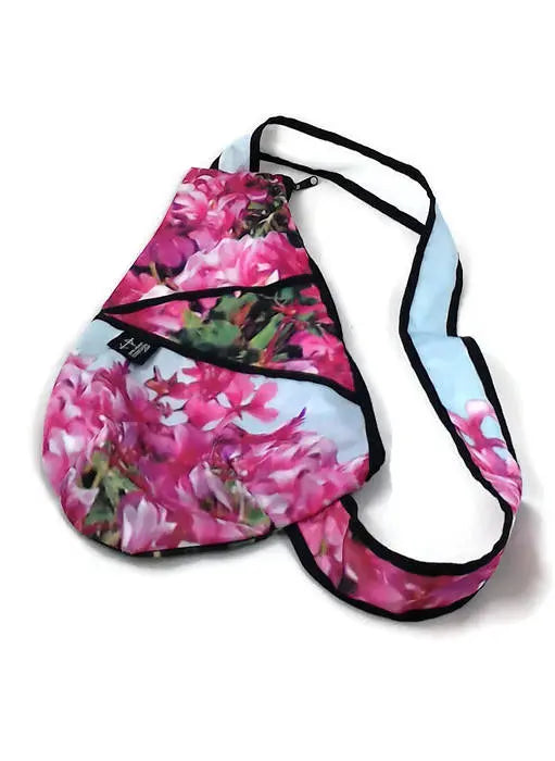 sac à dos format petit - image de fleurs roses