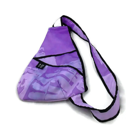 sac à dos format petit - marbré violet et lila