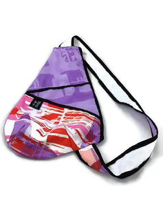 sac à dos format petit - marbré violet mauve blanc rose orangé