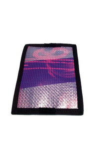 Porte-carte - écoresponsable - bleu, blanc, rose