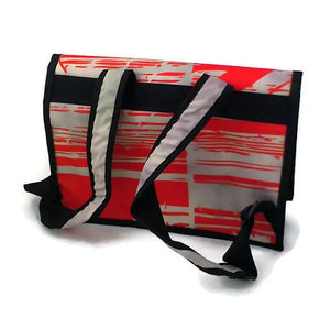 Sac à dos format moyen - beige, ton de terre et orange