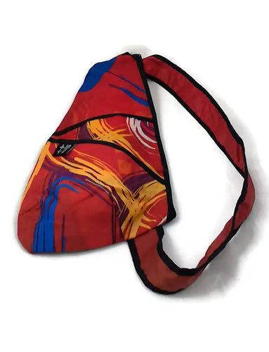 sac à dos format petit - rouge, jaune, bleu