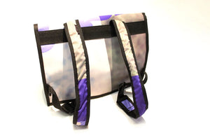 Sac à dos format moyen - violet, mauve, gris, tons de terre