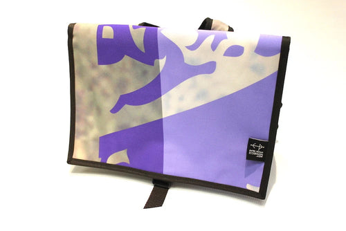Sac à dos format moyen - violet, mauve, gris, tons de terre