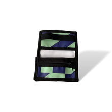 Charger l&#39;image dans la galerie, Portefeuille unisexe avec poche de monnaie - écoresponsable - bleu et vert