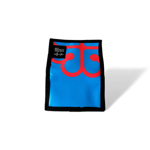Portefeuille unisexe avec poche de monnaie - écoresponsable - bleu logo Montréal rouge